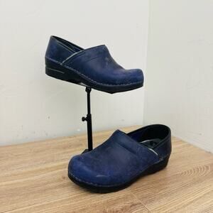 Dansko Pro XP Blue Leather Clogs Women’s Size 6.5